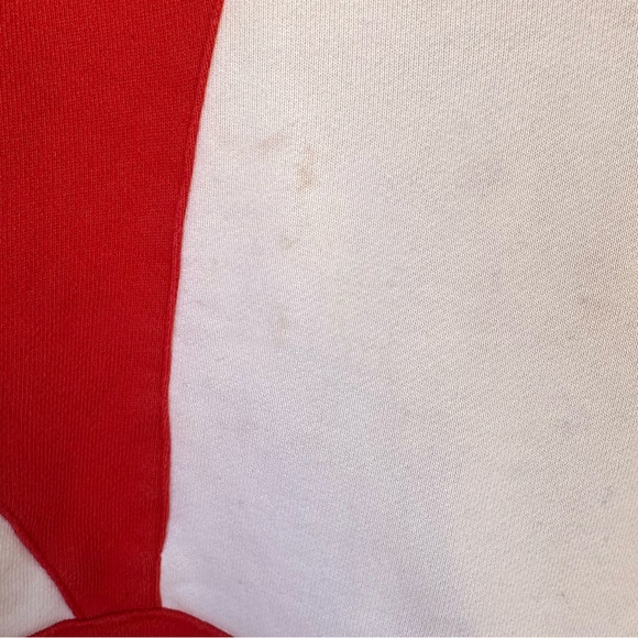 ADIDAS Women's Red and White Striped Hoodie - Picture 3 of 10